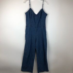 Abercrombie & Fitch Blue Denim Jumpsuit